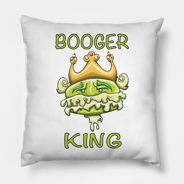 Booger King Pillow by Wickedcartoons