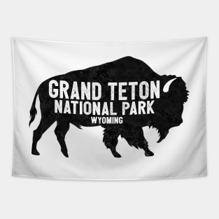 Grand Teton National Park Wyoming American Bison Buffalo Tapestry