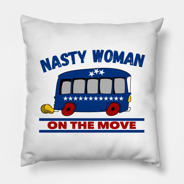 Nasty Woman Design for American Election Pillow by etees0609