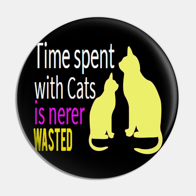 funny cat time spent with cats is never wasted Pin by elmouden123