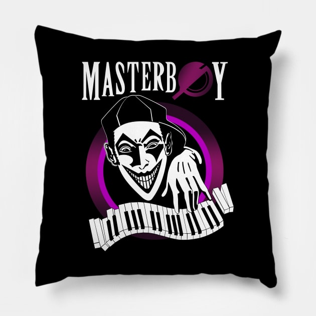 Masterboy - Dance 90's purple collector edition Pillow by BACK TO THE 90´S