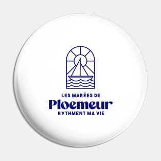 Ploemeur the tides punctuate my life - Brittany Morbihan 56 BZH Sea Pin