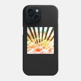 Rainbow rising sun Phone Case