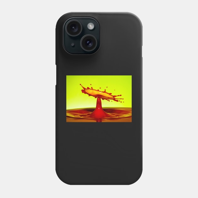 Stop Motion Red Splash Phone Case by jecphotography