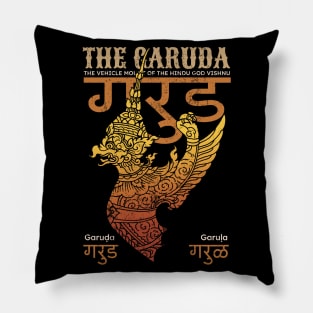 Vintage Mural Painting The Garuda Pillow