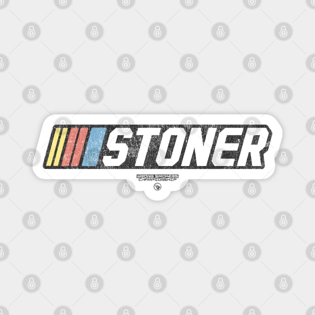 STONER SPEED STRIPES Magnet by Wrongteeshirt