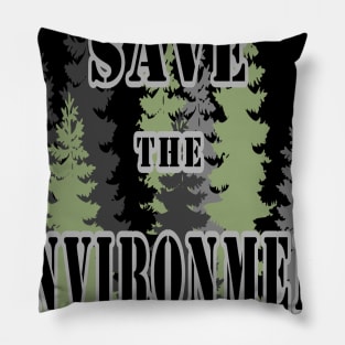 save the environment Pillow