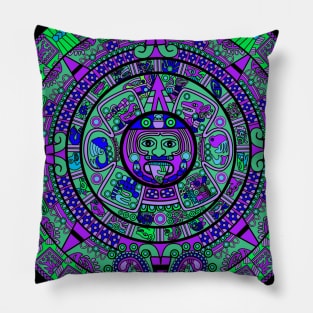 Psychedelic Mayan Calendar Pillow