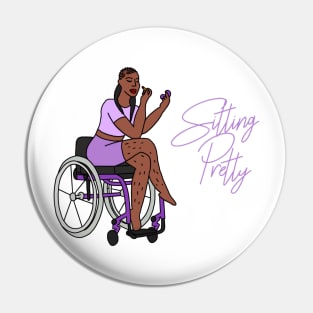 Sitting Pretty In Purple 2 Pin