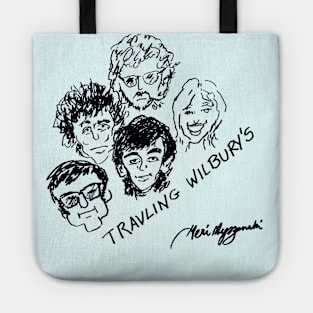 Traveling Wilburys Bob Dylan George Harrison, Jeff Lynne Roy Orbison Tomy Petty Tote