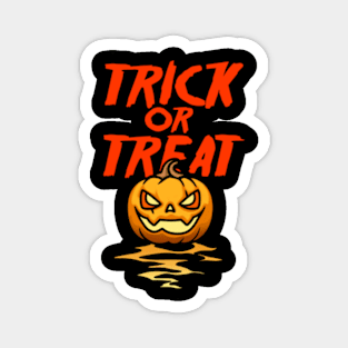 Trick Or Treat Halloween Pumpkin Magnet