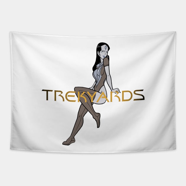 Trekyards Cardassian Pin-Up shirt Tapestry by Trekyards