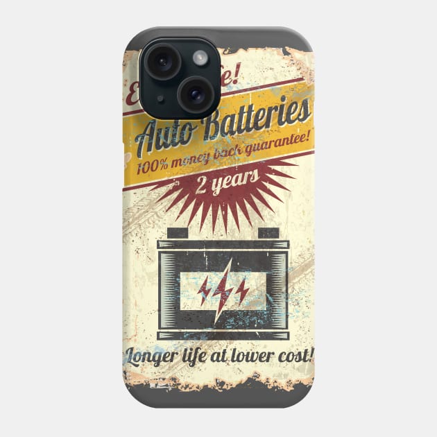 Auto Batteries - Extra Life Phone Case by funkymonkeytees