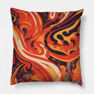 Graffiti Spectrum - Embracing Colorful Street Expression Pillow