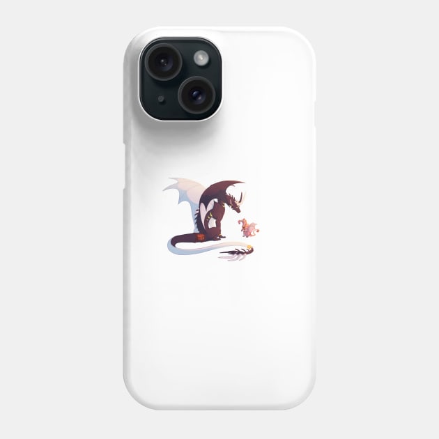 Dragon Ranboo and Michael Phone Case by EnchantedAnimal