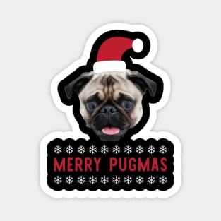 Merry Pugmas Magnet