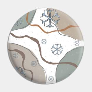 Abstract Winter Pin