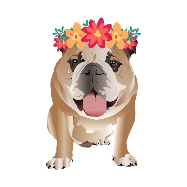 Bulldog with crown by Pet & Nature Lovers