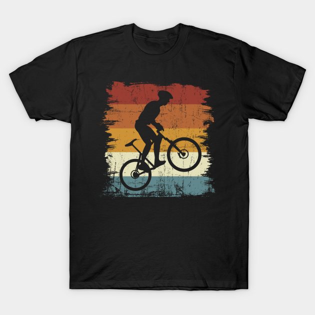 Discover E-bike, E-MTB, retro sunset e-biker - Electric Bike - T-Shirt