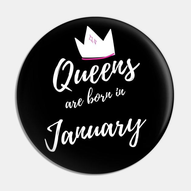 Queens are Born in January, Happy Birthday! Pin by That Cheeky Tee