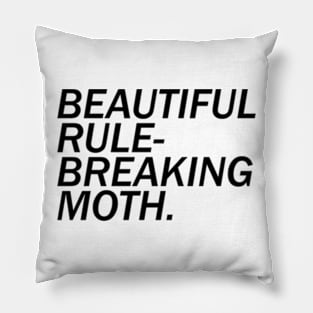 Beautiful Rule-Breaking Moth Pillow