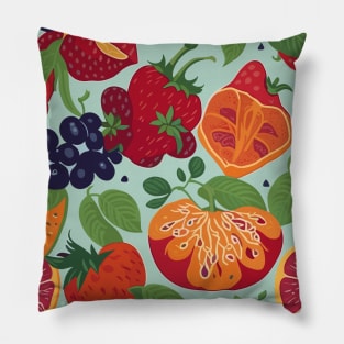 Fruits pattern tee Pillow