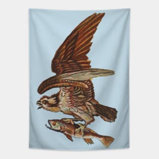 Ospreay eagle catching a fish Tapestry