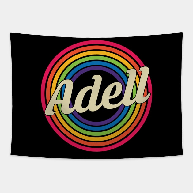 Adell - Retro Rainbow Style Tapestry by MaydenArt