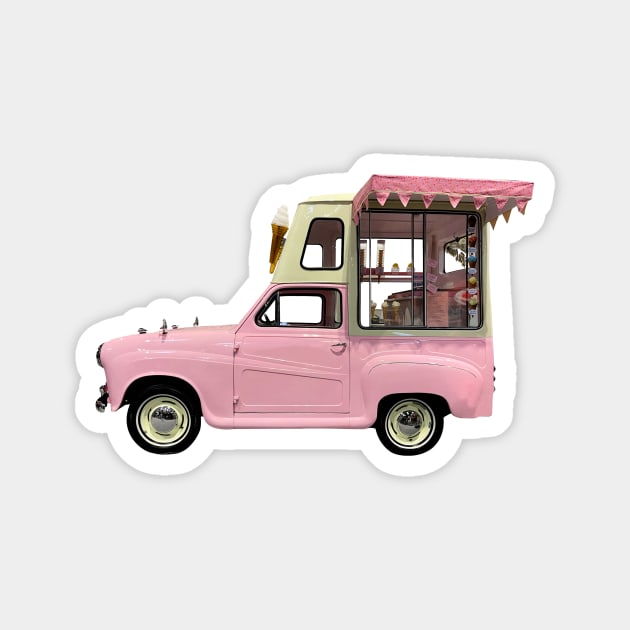 Austin Ice Cream Van Magnet by markvickers41