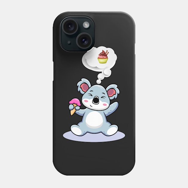 koala cupcake , funny koala Phone Case by YOUNESS98