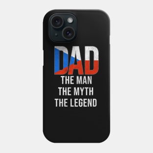 Czech Dad The Man The Myth The Legend - Gift for Czech Dad With Roots From Czech Phone Case