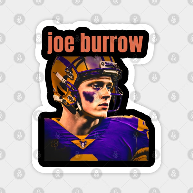 joe burrow cute graphic design Magnet by Nasromaystro