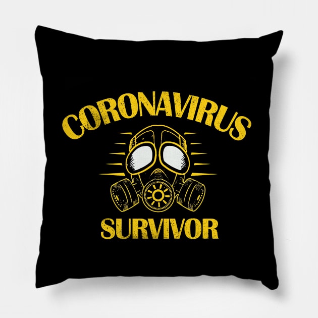 CORONAVIRUS SURVIVOR,COVID19,2020,CORONA Pillow by shirt.des