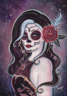 Day of the dead  Allegria By Renee Lavoie Magnet