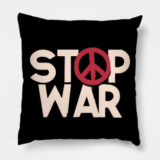 Stop War - Peace Symbol Pillow