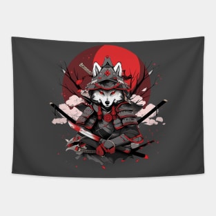 samurai dog Tapestry