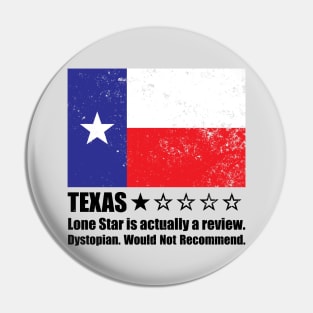 Texas: Lone Star is actually a rating. One Star Review Pin