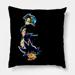 Pop Art Portrait of Super Saiyan Pillow