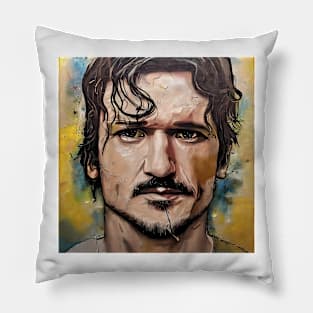 Portrait of Pedro Pascal Pillow