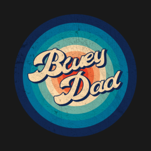 Disover Bluey Dad - VINTAGE CIRCLE - Vintage Circle - T-Shirt