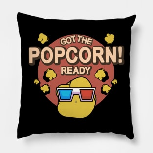 Got The Popcorn Ready 3D Vintage Style Pillow