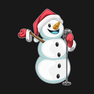 Snowman Christmas Singer T-Shirt