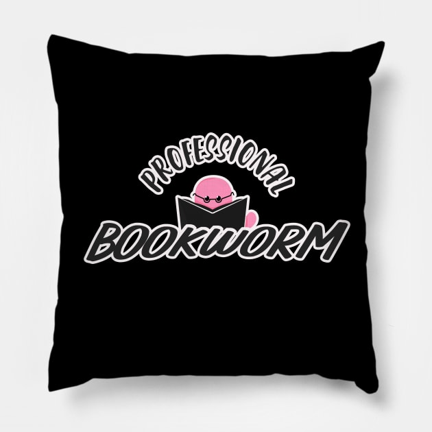 Professional Bookworm Pillow by LetsBeginDesigns