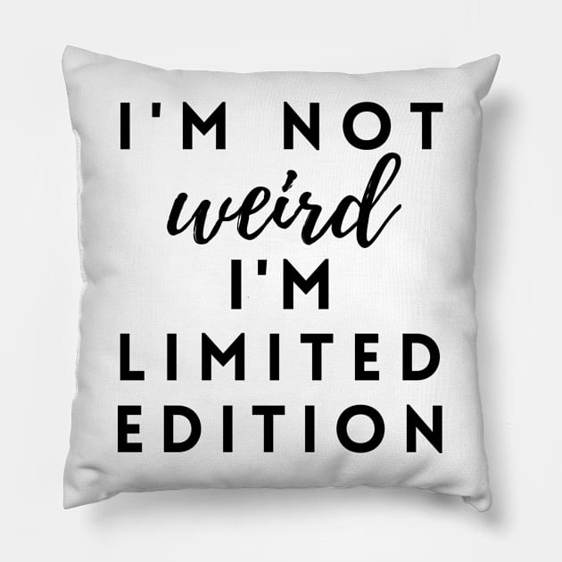 Funny Quotes Pillow by M.Y