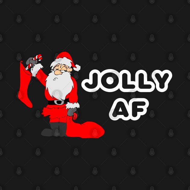 Funny Christmas Gifts Santa Joily AF by finedesigns