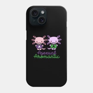 asexual aromantic axolotl Phone Case