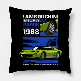 Iconic Miura Car Pillow