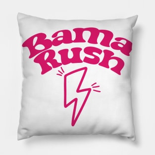 Bama Rush Lightening Bolt Pillow