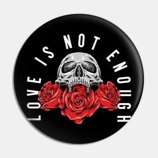 Rose skull Pin