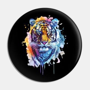 Tiger Color Patterns Pin